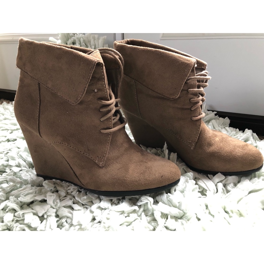 Wedge booties